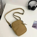 Men's Bag, Available in Single Shoulder or Cross-Body Design, Suitable for Daily Use During School. Made of Nylon Material.