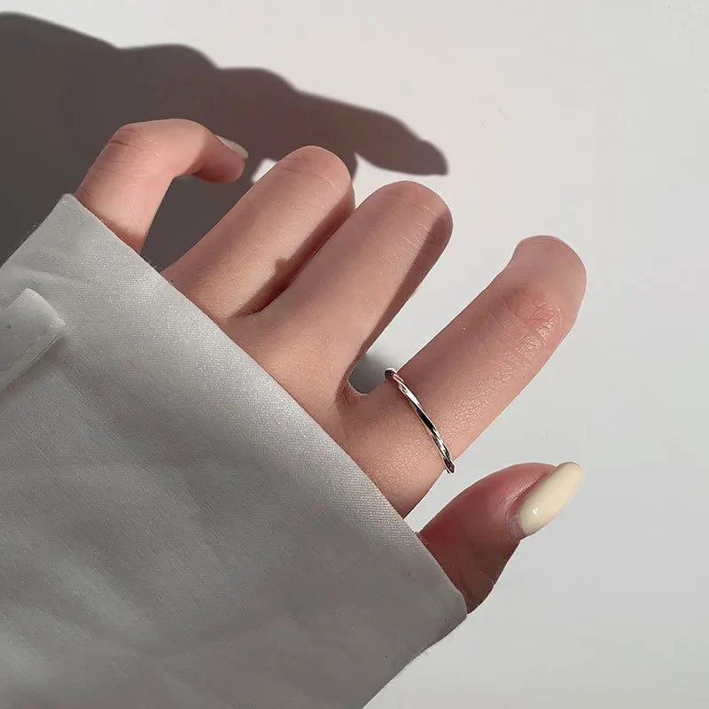 خاتم VENTFILLE من الفضة الإسترلينية عيار 925 على شكل قلب حب مفرغ للنساء والفتيات، مجوهرات كورية أنيقة للغاية، هدية دروبشيبينغ